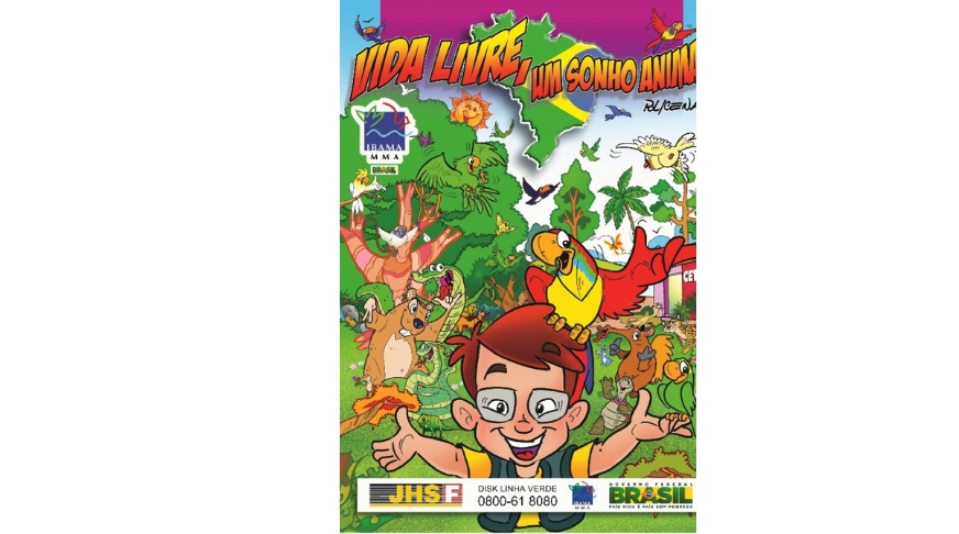 opuscolo fumetto vita libera un sogno animale ibama